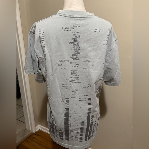 Nin peel it back tour 2025 Men's Gray Graphic T-Shirt - Picture 3 of 5